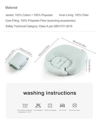 SUNSHE Nursing Pillow for Breastfeeding, Multifunctional Dual-Sided 2-in-1 (Baby Pillow+Nursing Pillow) with Adjustable Waist Strap and Removable Cotton Cover, (Maple Forest Oasis) - PremiumBrandGoods