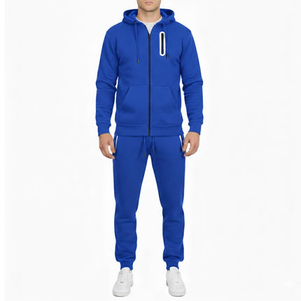 Mens Tech Fleece Hoodie & Jogger Tracksuit 2-Piece Athletic Outfit (Size- S–3XL)