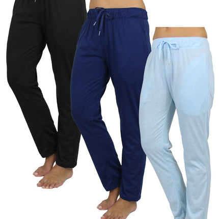 New 3-Pack Women's Loose Fit Classic Lounge Pants (Sizes: S-3XL) Free Shipping
