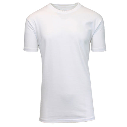 Men’s Modern Fit Crew Neck T-Shirt Soft Breathable Cotton-Poly Blend Casual Tee