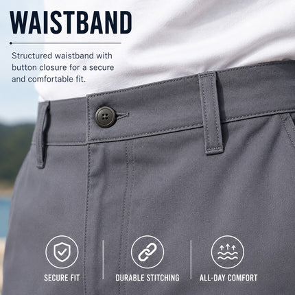Men's Cotton Flex Stretch Cargo Shorts W/o Belt Tracking Fishing Travel