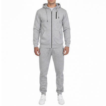 Mens Tech Fleece Hoodie & Jogger Tracksuit 2-Piece Athletic Outfit (Size- S–3XL)
