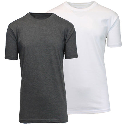 Men’s 2-Pack Everyday Wear Crew Neck Cotton Blend T-Shirt (S – 3XL) (FREE SHIP)