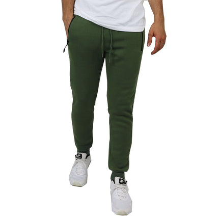 Mens Slim Fit Fleece Jogger Sweatpant Active Gym Lounge Workout Fit Free Shippig