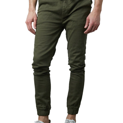 Mens Twill Stretch Jogger and Cargo Pocket Pants Chinos Work Lounge Active NEW