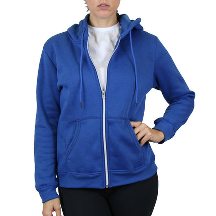 Womens Modern-Fit Fleece-Lined Zip-Up Hoodie Warm Lounge Active Dry NWT (S-3XL)
