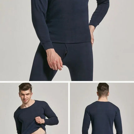 Mens thermal set underwear and shirt 100% cotton pants combo winter - PremiumBrandGoods