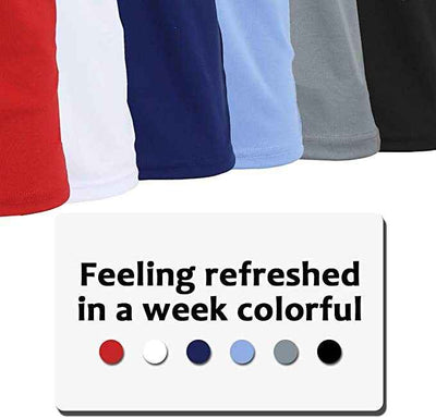 Men's Short Sleeve Moisture Wicking Polo Shirts Lounge Running Gym 3-PACK NEW