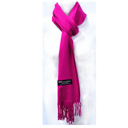Winter Unisex Plain Solid Scarves 100% Cashmere Wool Warm Scarf Made in Scotland - PremiumBrandGoods