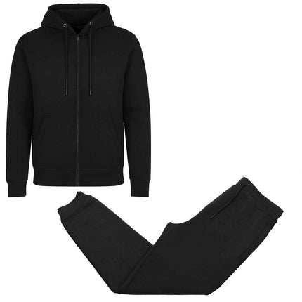Mens Fleece Hoodie and Joggers Set 2 Piece Full Zip Sweatsuit Outfit Gym (S-3XL)