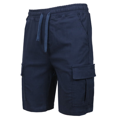 Men's Flex Cargo Shorts with Elastic Drawstring Waist
