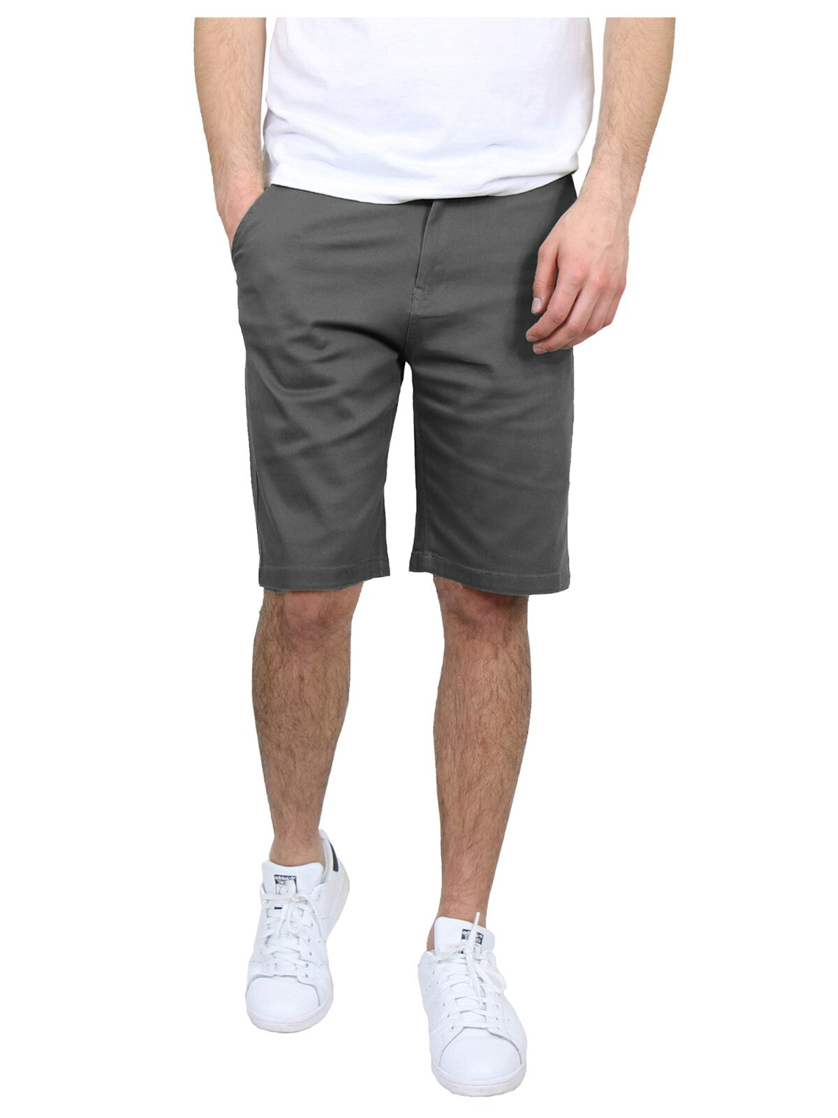 Men's Flat Front Twill Chino Shorts