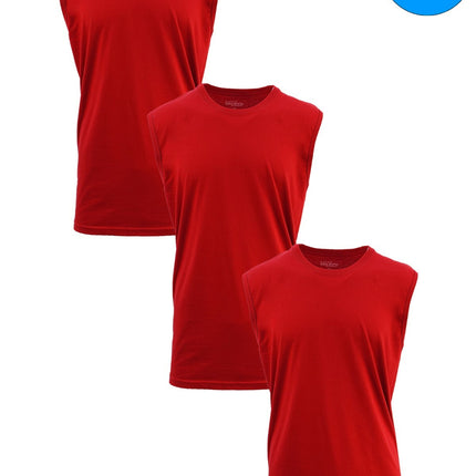Mens Muscle Tank T-Shirt Cool Mesh Colors Workout Fitness Lounge Running 3-PACK