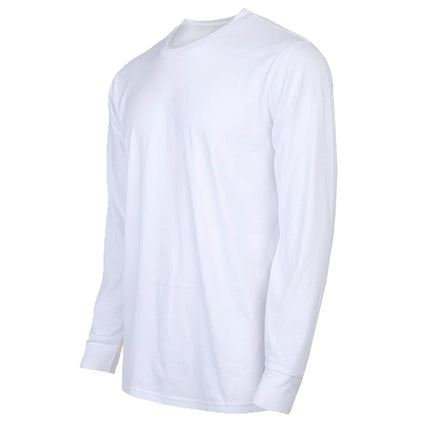 Mens Long Sleeve Crew Neck & Performance Tees Layer Lounge Gym Work Casual NEW