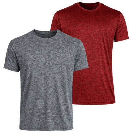 2-Pack Men's Athletic Fit Short Sleeve Performance Shirts New (S–3XL) Free Ship