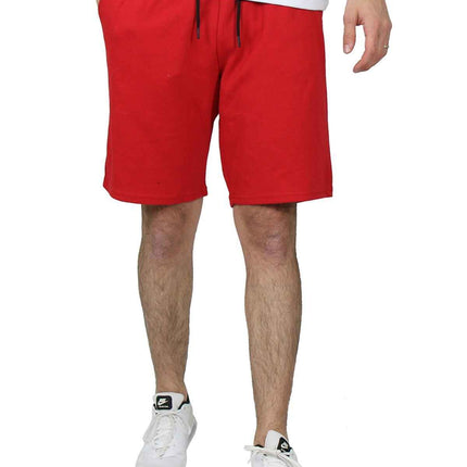 Men's Tech Fleece Performance Shorts With Heat Seal Zipper Pocket Gym S-2XL