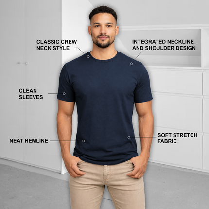 Men's Casual Crew Neck T-Shirt Tee (S-3XL) Free Shipping