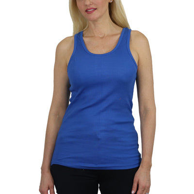 Women's Ribbed Cotton Blend Tank Top