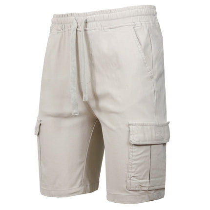 Men’s Flex Cargo Shorts with Elastic Waistband and Drawstring – Comfortable Fit