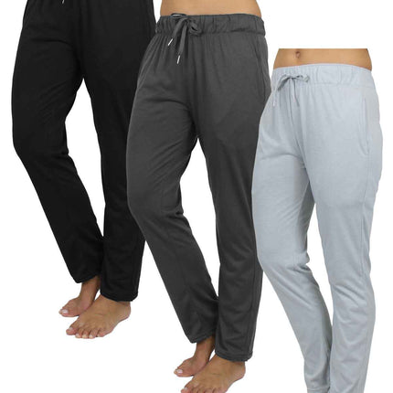New 3-Pack Women's Loose Fit Classic Lounge Pants (Sizes: S-3XL) Free Shipping