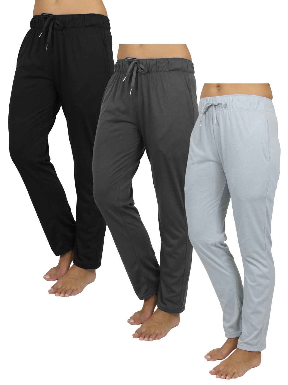 New 3-Pack Women's Loose Fit Classic Lounge Pants (Sizes: S-3XL) Free Shipping