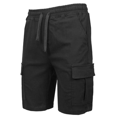 Men’s Flex Cargo Shorts with Elastic Waistband and Drawstring – Comfortable Fit
