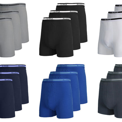 Men's  Stretch Cotton Boxer Briefs (9-Pack) (Sizes: S-2XL) NWT Free Shipping