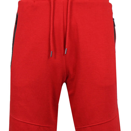 Men’s Sweat Jogger Shorts Casual Summer Lounge Gym Tech Shorts Zipper Pockets