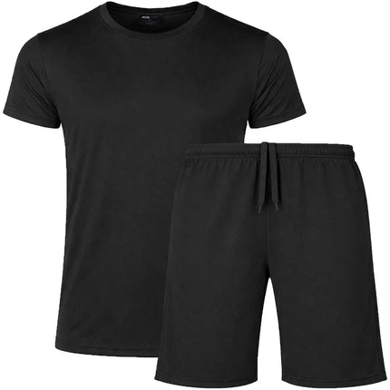 Men’s 2 Piece Athletic Tee & Short Active Set NEW (Sizes- S–3XL) Free Shipping