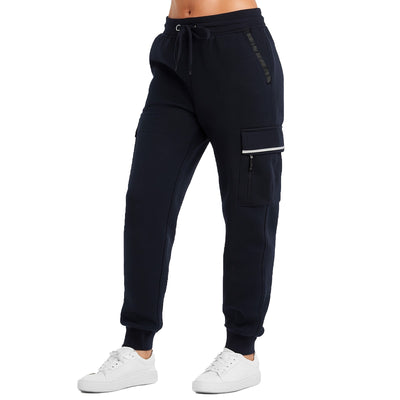 Women's Loose-Fit Fleece-Lined Cargo Jogger Sweatpants, S-2XL