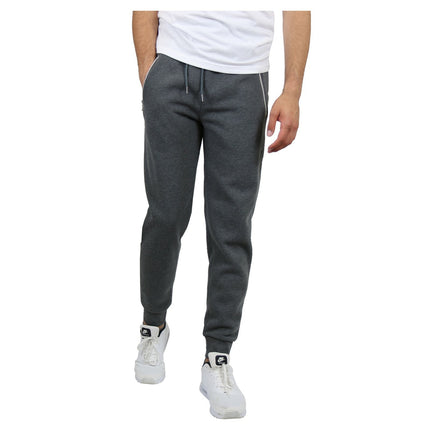 Mens Jogger Pants Sweatpants French Terry Active Gym Lounge Sleep Skinny Fit NEW