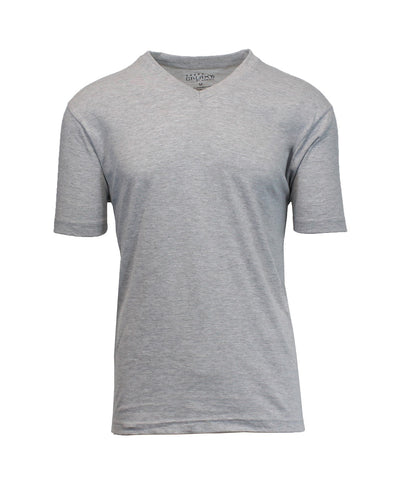 Men's Short Sleeve V-Neck T-Shirt, Solid Colors