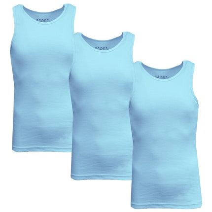 Men's 3 Pack Ribbed Tank Top Shirts Muscle Sleeveless Gym Beach Undershirt NWT