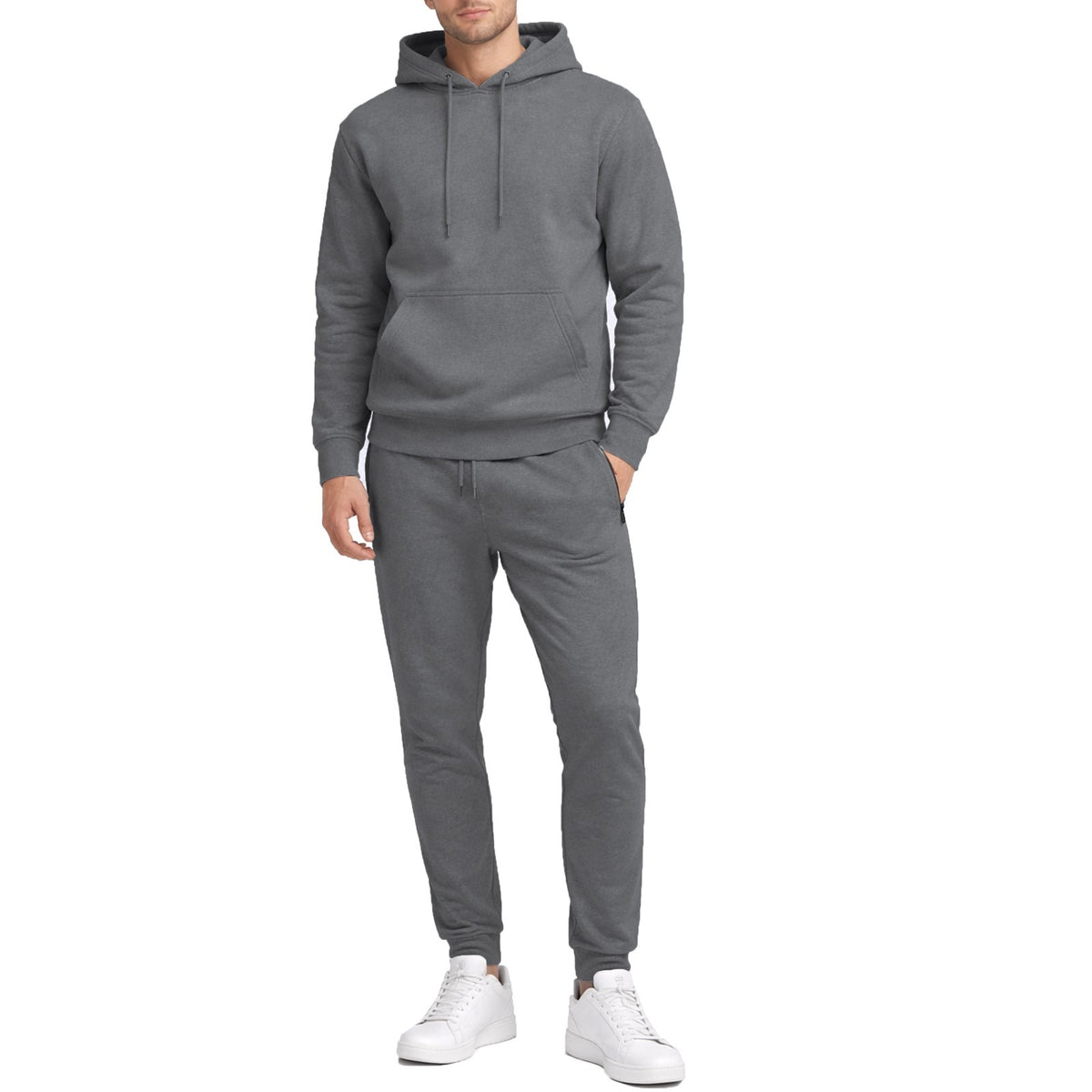 Men's Fleece Pullover Hoodie & Sweatpants Set