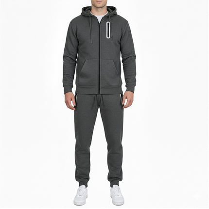 Mens Tech Fleece Hoodie & Jogger Tracksuit 2-Piece Athletic Outfit (Size- S–3XL)
