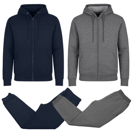 Men’s 4-Piece Fleece-Lined Full Zip Hoodie & Jogger Set – Free Shipping (S–3XL)