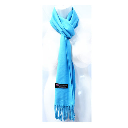 Winter Unisex Plain Solid Scarves 100% Cashmere Wool Warm Scarf Made in Scotland - PremiumBrandGoods