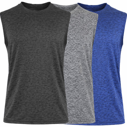 3-Pack Men's Moisture Wicking Performance Sleeveless Tee(Size-S - 3XL) Free Ship