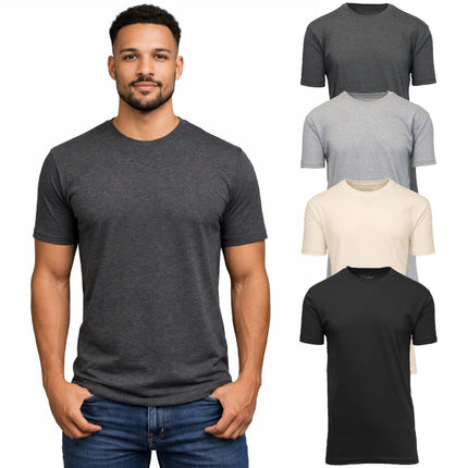 4-Pack Men's Casual Crew Neck T-Shirt Tee (S-3XL) Free Shipping