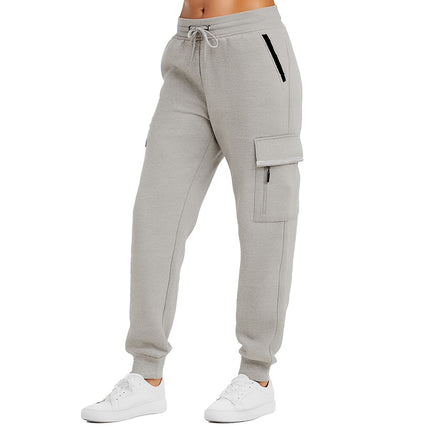 Women's Loose-Fit Fleece-Lined Cargo Jogger Sweatpants (Sizes: S-2XL) NEW