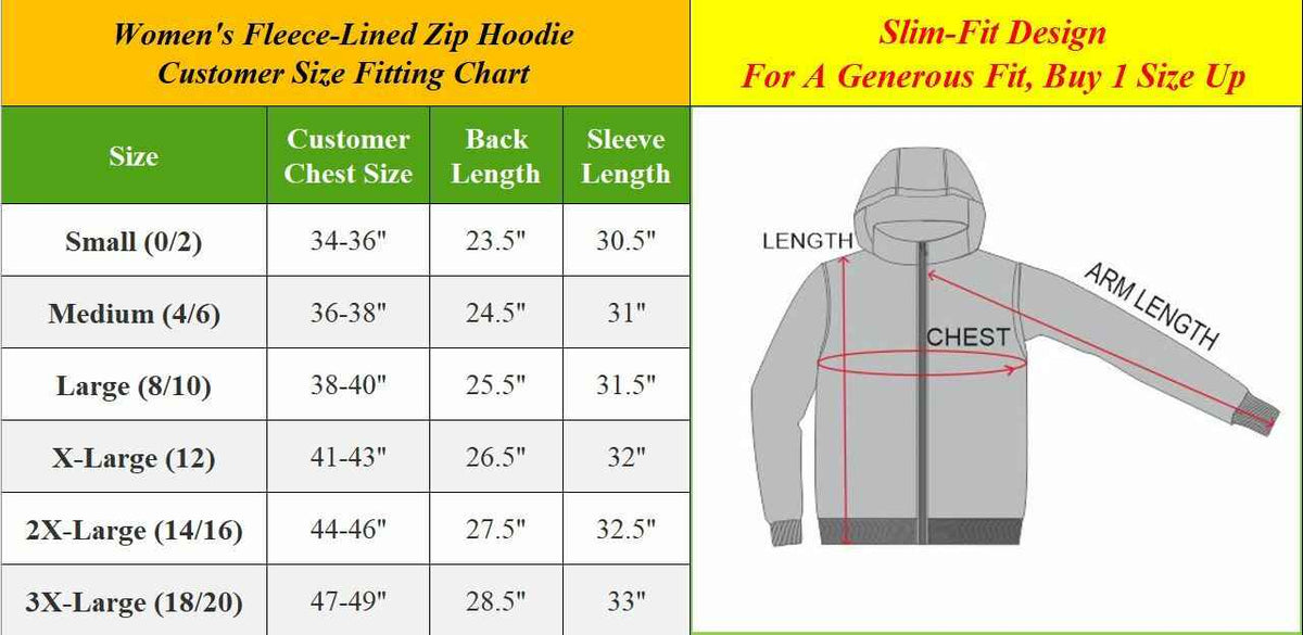 Womens Modern-Fit Fleece-Lined Zip-Up Hoodie Warm Lounge Active Dry NWT (S-3XL)