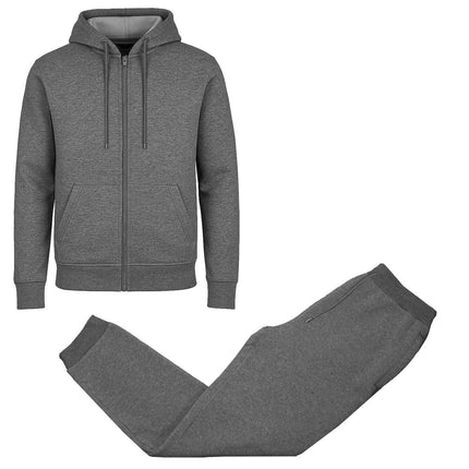 Mens Fleece Hoodie and Joggers Set 2 Piece Full Zip Sweatsuit Outfit Gym (S-3XL)