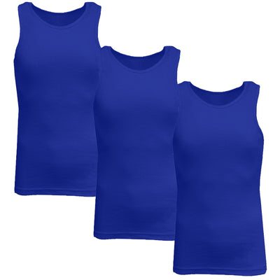 Men's Ribbed Tank Tops, 3-Pack