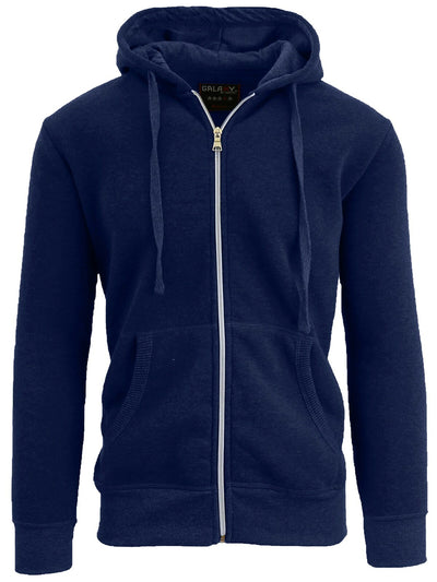 Men's Fleece Zip-Up & Pullover Hoodie, S-5XL