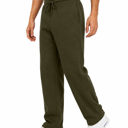 Men's Classic Heavyweight Fleece Sweatpants with Open Bottom (S-3XL) - Free Ship