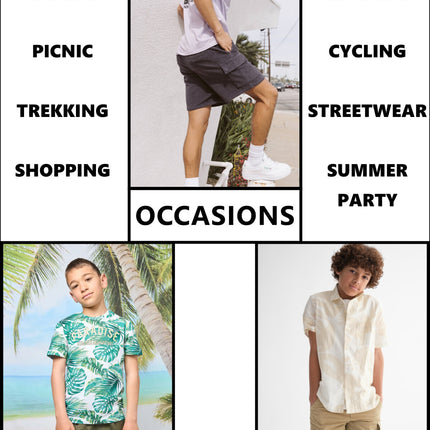 Boys Flex Comfort Super Stretch Cotton Cargo Shorts (Sizes: 8-18) New FREE SHIP
