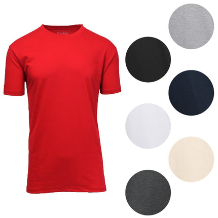 Men’s 2-Pack Everyday Wear Crew Neck Cotton Blend T-Shirt (S – 3XL) (FREE SHIP)