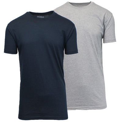 Men's Everyday Cotton Blend Crew Neck T-Shirts, 2-Pack, S-3XL