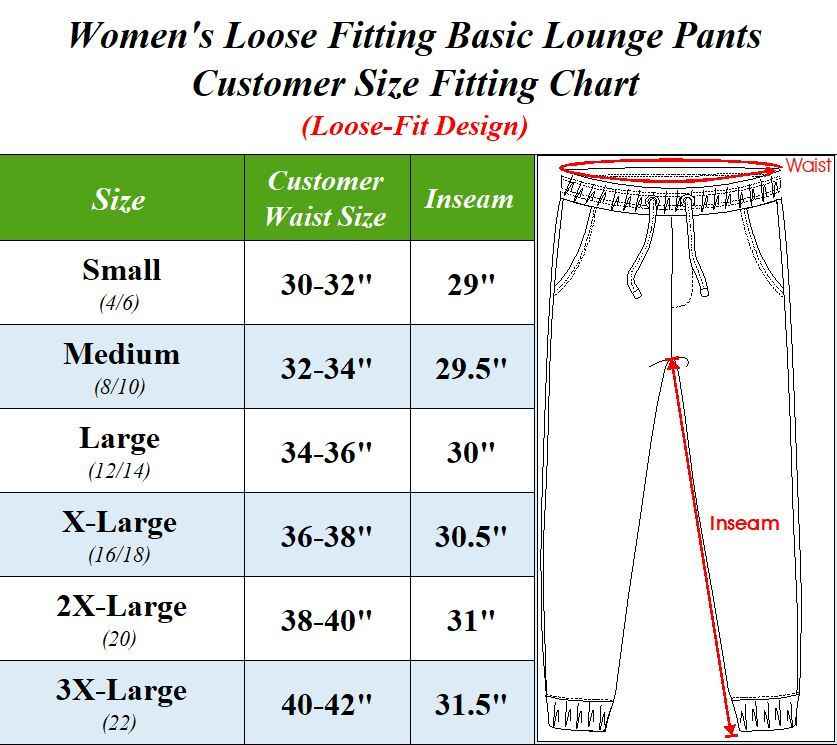 New 3-Pack Women's Loose Fit Classic Lounge Pants (Sizes: S-3XL) Free Shipping