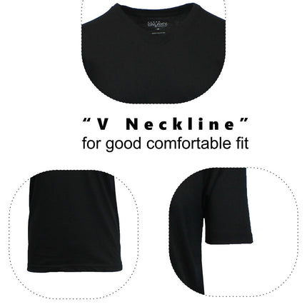 Mens Short Sleeve V-Neck T-Shirts Solid Colors Lounge Active Undershirt NWT